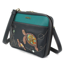 Load image into Gallery viewer, Chala Companion Organizer Xbody Two Turtles/Navy
