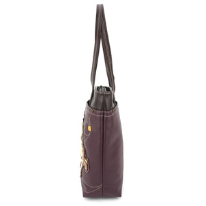 Chala Deluxe Everyday Tote Horses Plum