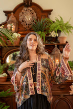 Load image into Gallery viewer, Market of Stars Courage Dear Heart Pixie Duster Crop Kimono w/ Sacred Heart
