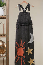 Load image into Gallery viewer, Mello Moon and Star Patchwork Overalls
