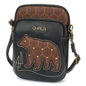 Chala Uni Cell Phone Xbody Brown Bear Black