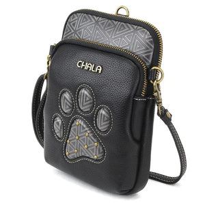 Chala Uni Cell Phone Xbody Pawprint Black