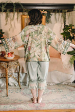 Load image into Gallery viewer, Market of Stars Fleur De Soleil Pixie Crop Kimono w/ Florals &amp; Butterfly
