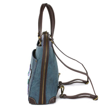 Load image into Gallery viewer, Chala Convertible Backpack Purse Hummingbird/Blue

