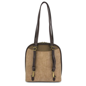Chala Convertible Backpack Purse Owls Taupe