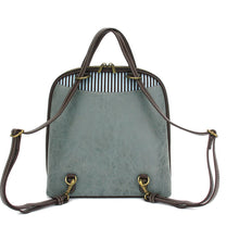 Load image into Gallery viewer, Chala Convertible Backpack Purse Sand Dollar Indigo
