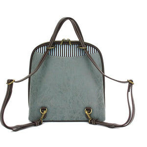 Chala Convertible Backpack Purse Sand Dollar Indigo