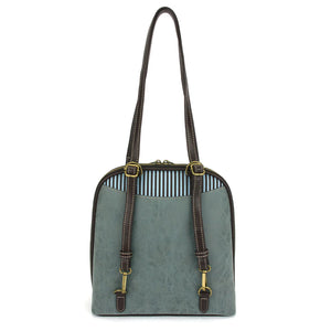 Chala Convertible Backpack Purse Sand Dollar Indigo