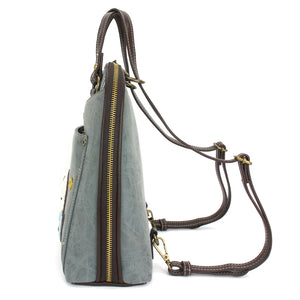 Chala Convertible Backpack Purse Sand Dollar Indigo