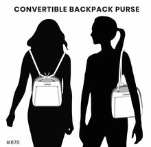 Load image into Gallery viewer, Chala Convertible Backpack Purse Sand Dollar Indigo
