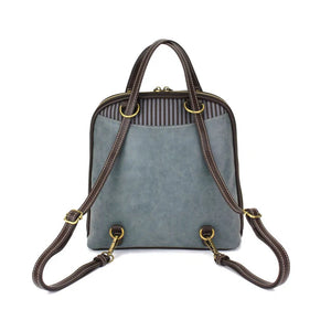 Chala Convertible Backpack Purse Turtle Indigo