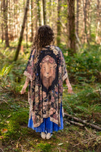Load image into Gallery viewer, Market of Stars Lionheart Bohemian Goddess Starduster Kimono with botanicals
