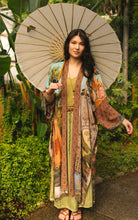 Load image into Gallery viewer, Market of Stars Secret Garden Opera Duster Kimono Robe w/ Swan, Fan
