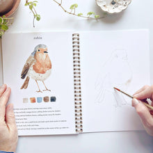Load image into Gallery viewer, Emily Lex Studio Birds watercolor workbook
