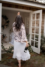 Load image into Gallery viewer, Market Of Stars Peace Wine &amp; Sunshine Cropped Kimono
