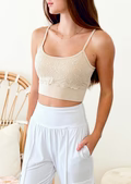 Load image into Gallery viewer, Elietian Spaghetti Strap Bra with Lace Overlay

