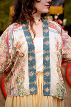Load image into Gallery viewer, Market of Stars Love Revolution Pixie Crop Kimono w/ Sun, Horse &amp; Florals

