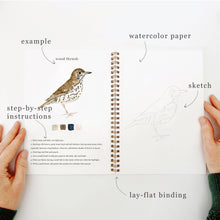 Load image into Gallery viewer, Emily Lex Studio Birds watercolor workbook
