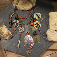 Load image into Gallery viewer, The Primitive Peddler Clocks Winding Down Charm'd Necklace
