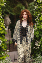 Load image into Gallery viewer, Market of Stars Honey &amp; The Moon Pixie Duster Crop Kimono w/ Florals &amp; Bees.
