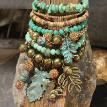 Load image into Gallery viewer, The Primitive Peddler Just A Bit Squirrely Charm'd Bracelet Set
