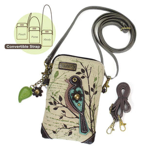 Chala Safari Canvas Cellphone Crossbody Bird Sand