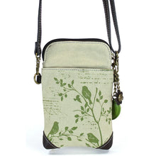 Load image into Gallery viewer, Chala Safari Canvas Cellphone Crossbody Bird Sand
