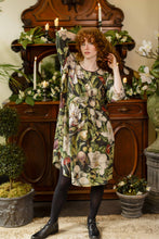 Load image into Gallery viewer, Market of Stars Fleur De Lune Artist Dress Tunic w/ Pockets, Florals &amp; Bees
