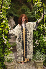 Load image into Gallery viewer, Market of Stars Honey &amp; The Moon Opera Duster Kimono Robe w/ Florals &amp; Bees

