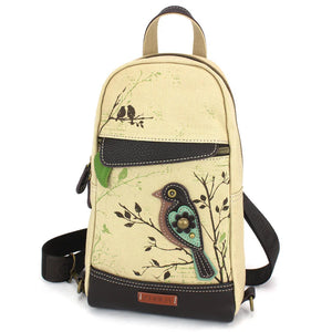 Chala Canvas Sling Bag Bird Sand