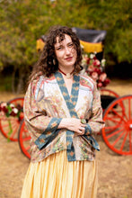 Load image into Gallery viewer, Market of Stars Love Revolution Pixie Crop Kimono w/ Sun, Horse &amp; Florals
