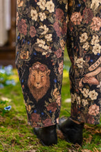 Load image into Gallery viewer, Market of Stars Lionheart Linen Crop Artist Pant w/ florals &amp; Narnia print
