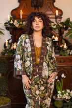 Load image into Gallery viewer, Market of Stars Fleur De Lune Pixie Duster Crop Kimono w/ Florals &amp; Bees
