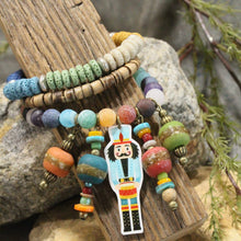 Load image into Gallery viewer, The Primitive Peddler Nutcrackers On Parade Charm&#39;d Stretch Bracelet Set
