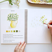 Load image into Gallery viewer, Emily Lex Studio Flowers watercolor workbook
