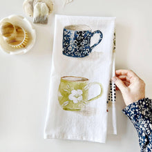 Load image into Gallery viewer, Emily Lex Studio Mugs cotton flour sack tea towel
