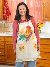 Load image into Gallery viewer, April Cornell Rooster Watercolor Chef Apron
