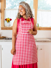 Load image into Gallery viewer, April Cornell Picnic Check Chef Apron
