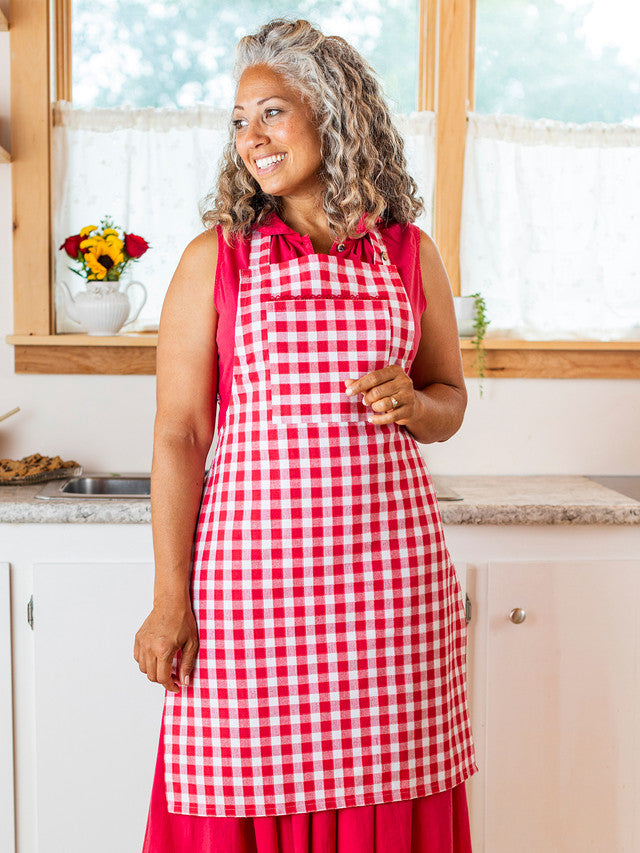 April Cornell Picnic Check Chef Apron