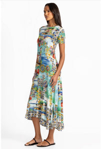 Johnny Was The Janie Favorite Asymmetric Hem Short Dress