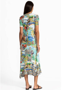 johnny was asymmetrical dress Buy MESH ELBOW SLEEVE ASYMMETRIC HEM DRESS