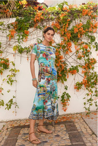 Johnny Was The Janie Favorite Asymmetric Hem Short Dress