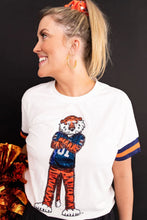 Load image into Gallery viewer, Brianna Cannon Aubie Sparkle Logo T-Shirt
