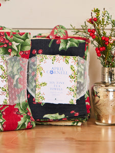 April Cornell Holly Patchwork Tiny Towel Bundle