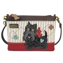 Load image into Gallery viewer, Chala Mini Crossbody Scottie Gray Stripe
