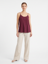 Load image into Gallery viewer, Paper Lace Cami with Lace Inset and Raw Edges
