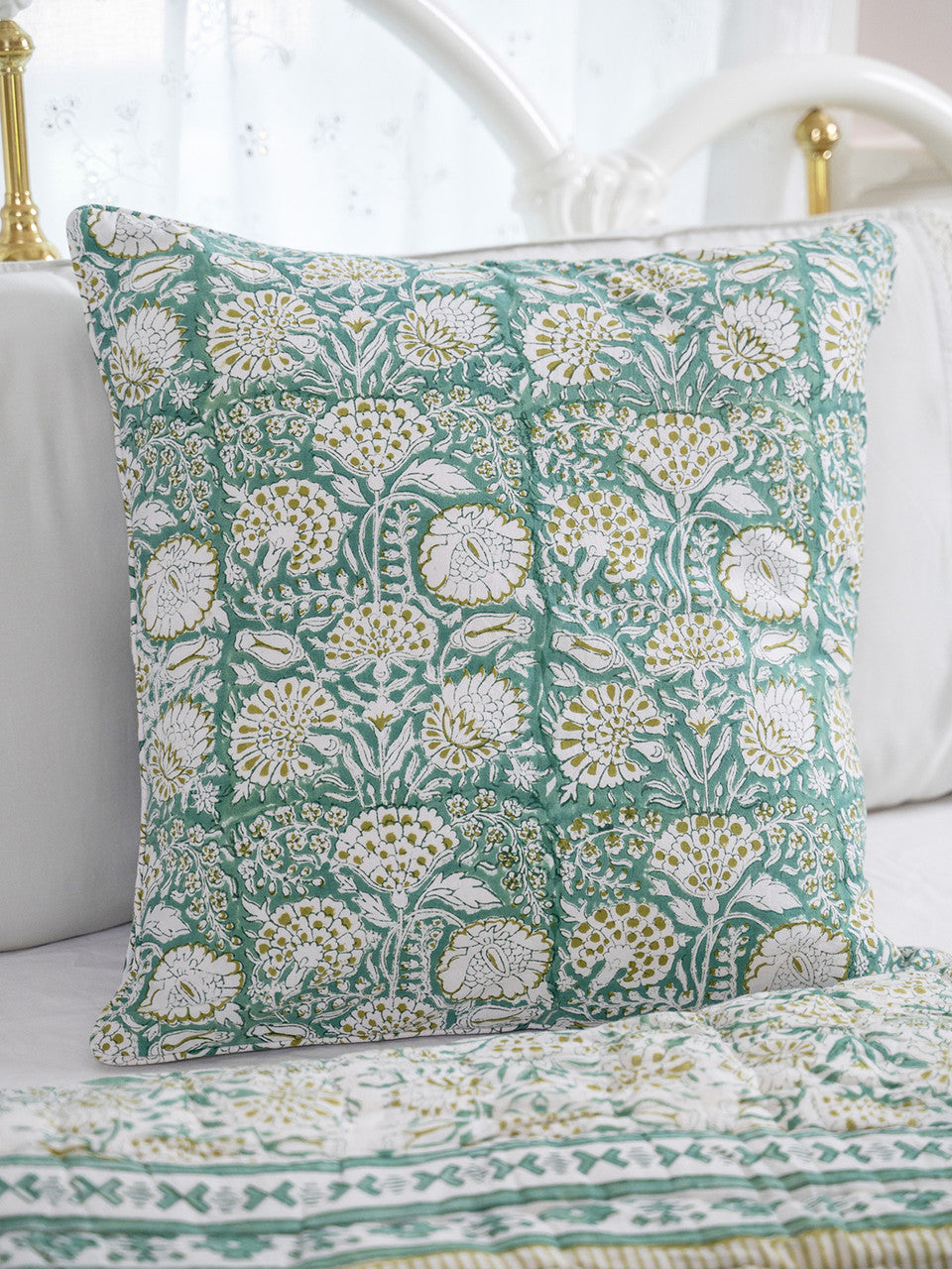 April Cornell Lexi Block Print Cushion Cover