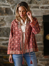 Load image into Gallery viewer, April Cornell Kalamkari Reversible Cover Up
