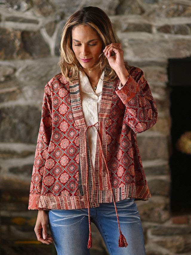 April Cornell Kalamkari Reversible Cover Up