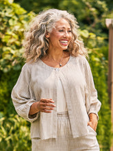 Load image into Gallery viewer, April Cornell Coastal Stripe Cover Up
